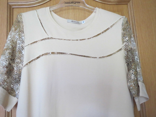 Rock und Oberteil, 2-Teiler, Gr.42/44, neu, caramel