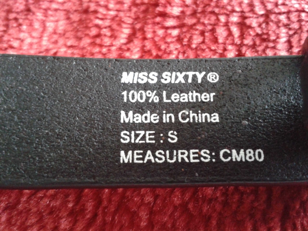 Schwarzer Gürtel von Miss Sixty
