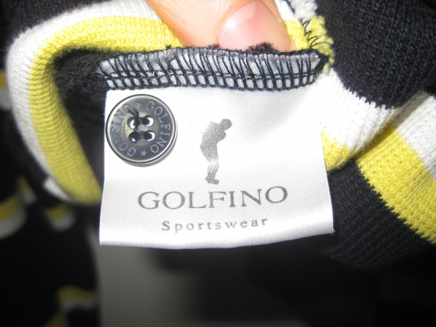 w. Neu Golfino Pullover schwarz gelb weiß gestreift Größe 52