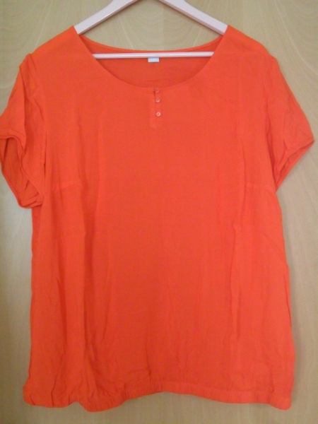 Shirt rot/orange Gr. 46 S.Oliver