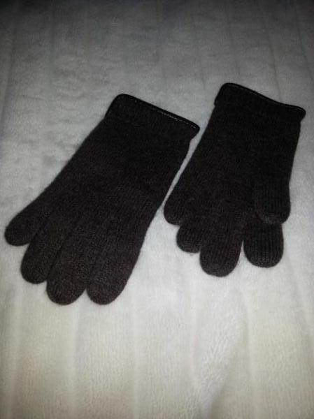 Braune Woolmark Handschuhe