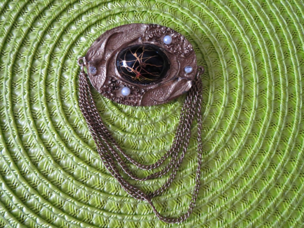 Vintage Brosche, Modeschmuck,70-80er Jahre