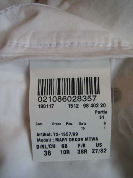 Weisse Hose Brax neu