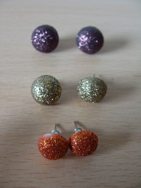 Ohrstecker gold/kupfer/braun