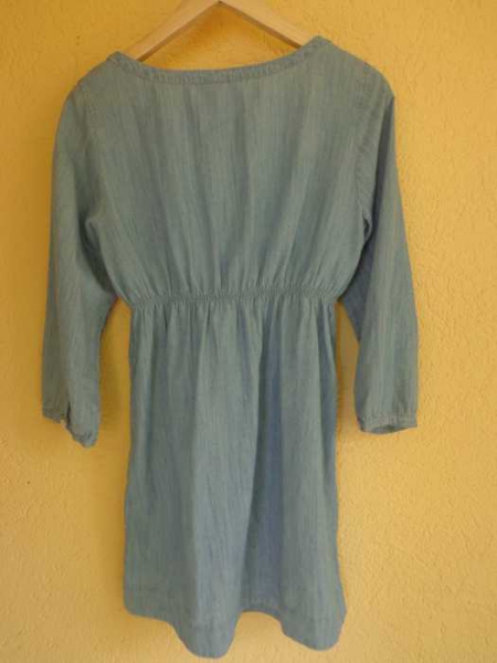 Schickes Blusenkleid in Jeansoptik