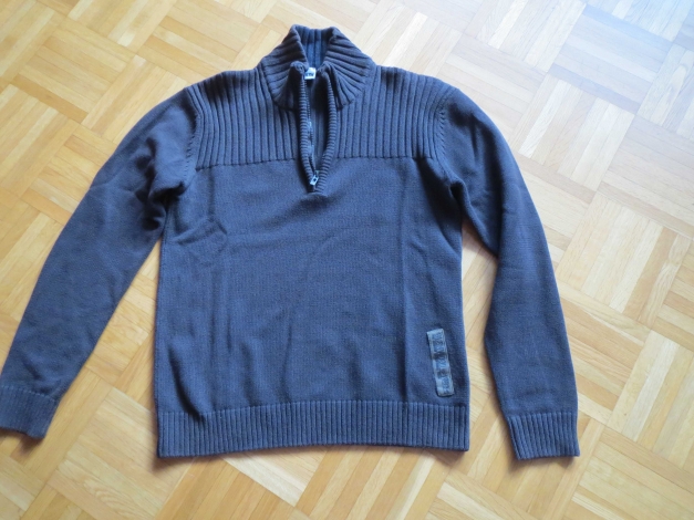 Pullover für Jungs,Stehkragen,braun