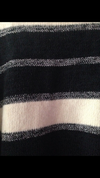 Oversize / vintage strickpulli / schwarz weiß