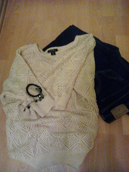 Blogger Oversized Pulli in Gold/Crème