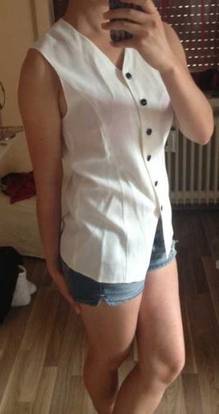 weiße schmeinck bluse