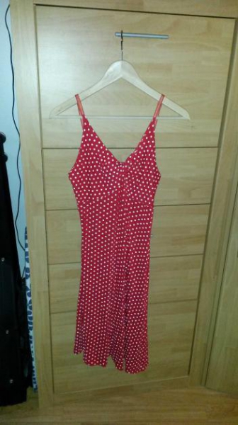 rot, gepunktetes Kleid vpn Joachim Bosse | Größe 4