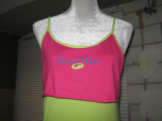 *** 2 Farbiges Spagettiträgertop ***