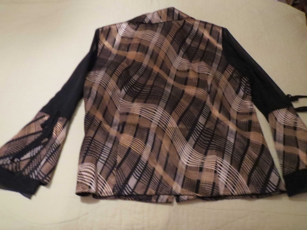 Bluse, schwarz-beige, sehr schick, neu