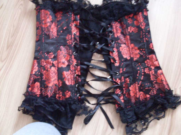 wunderschöne Corsage satin barock Korsett