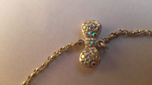 NEU! lange silbernfarbene Kette