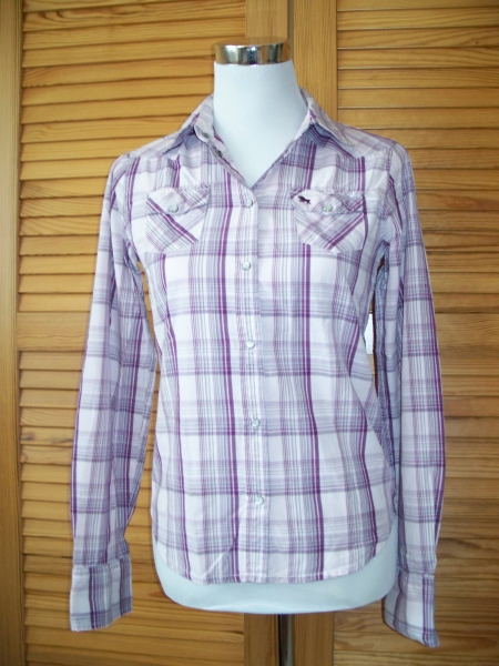 H&M// Gemusterte Baumwollbluse langärmlig Gr. 170