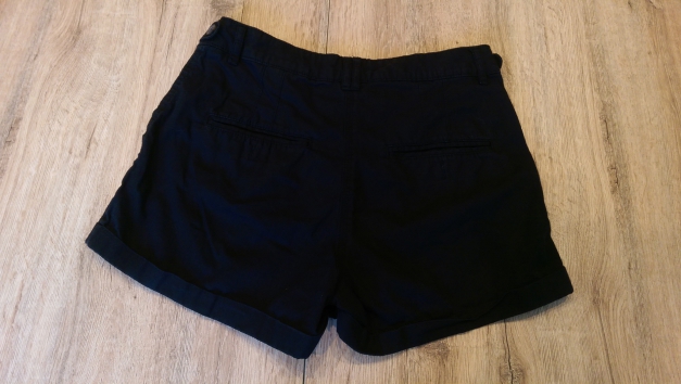 schwarze stoffshorts, 