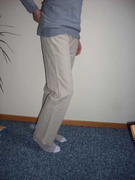 beige high-waist hose