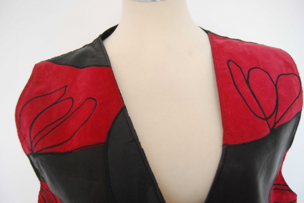 Lederweste Weste True Vintage Trendi