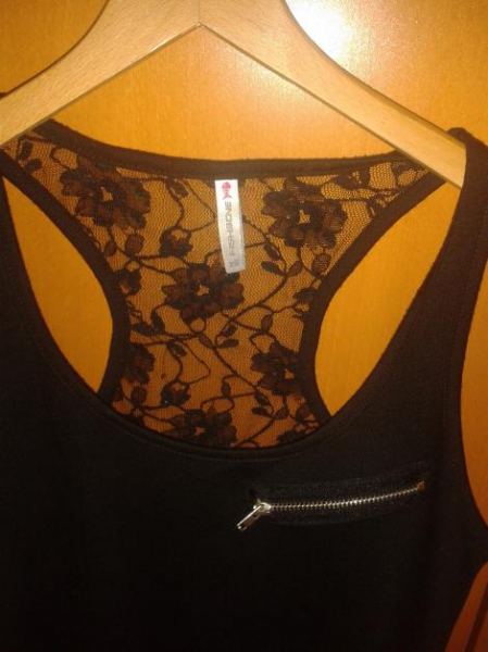 Top schwarz amisu spitze xs