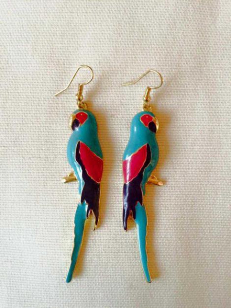 BIJOU BRIGITTE //  Vogel Papagei Ohrringe