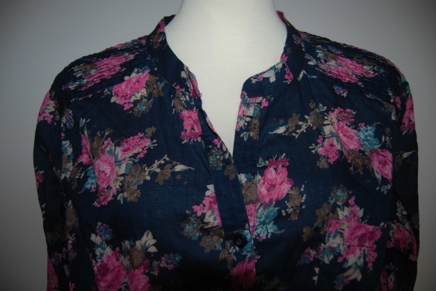 Vintage True  Blumen Blüten Bluse Trendi