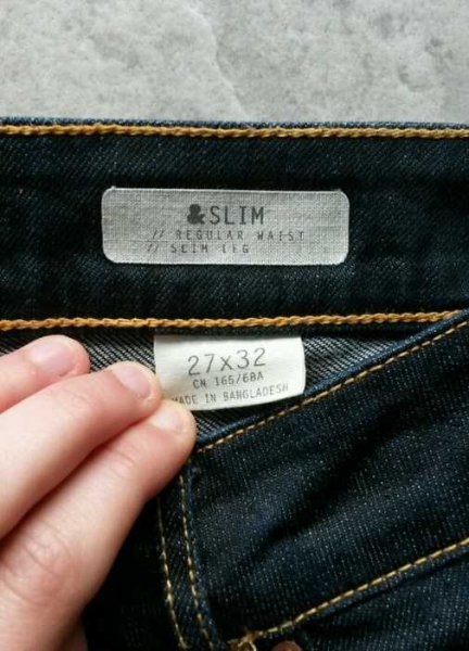Dunkelblaue Jeans von H&M Slim Größe 27/32