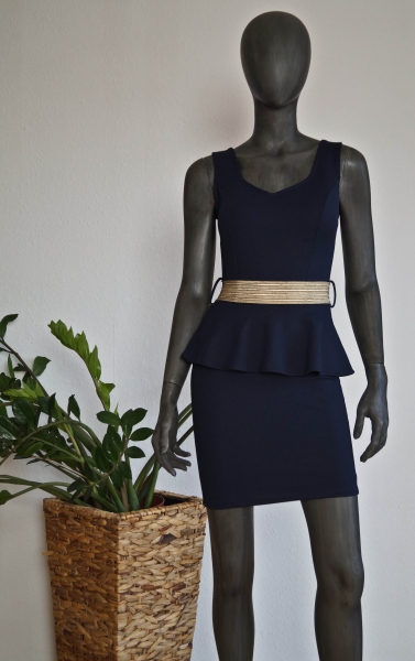 Peplum Kleid / Bodycon / Schleife