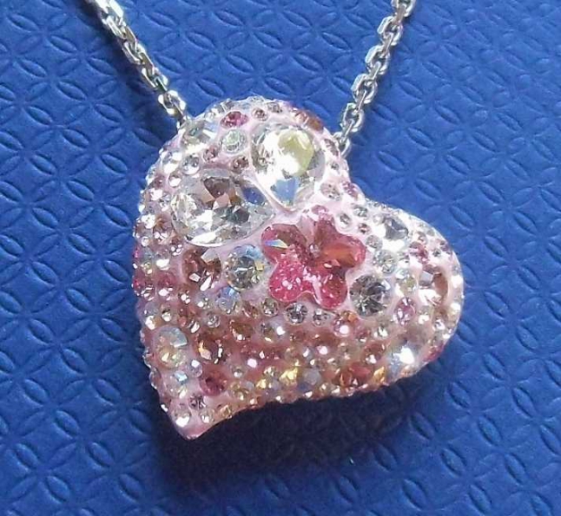 Swarovski Kette mit Herzanhänger/ Alana Heart Anhänger