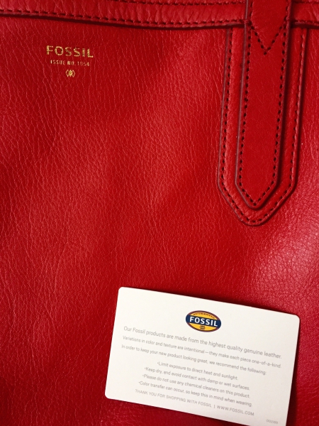 Fossil Tasche rot