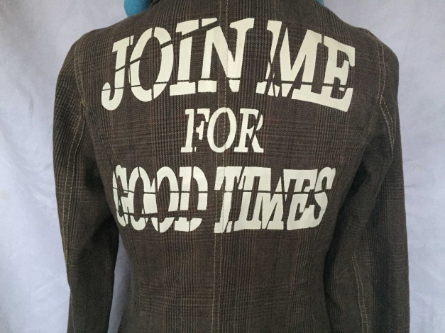 Vintage Jacke mit Schriftzug