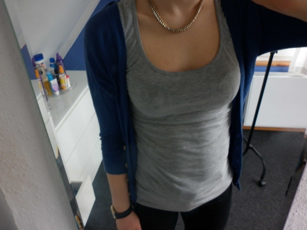 Abercrombie & Fitch Cardigan Strickjacke blau 