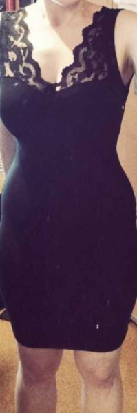 H&M Kleid mit Spitzendetails