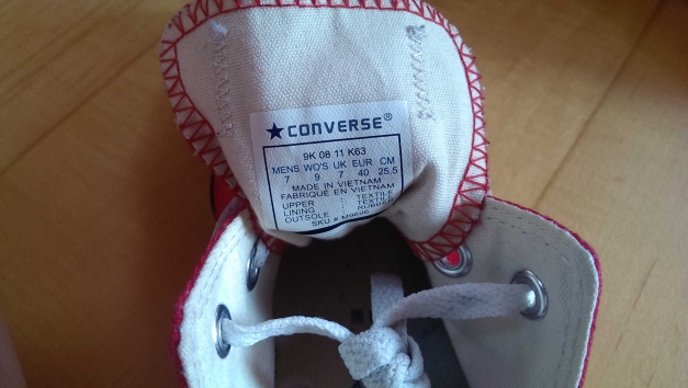 Original Converse Chucks in rot