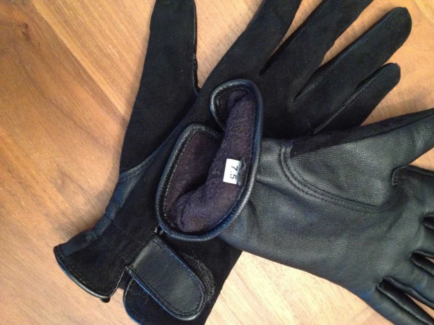 warme gefütterte Lederhandschuhe