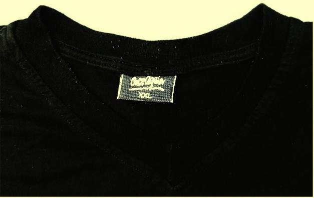 Once Again T-Shirt mit V-Ausschnitt - Größe XXL - 100 % Baumwolle - schwarz