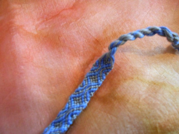 Armband | Freundschaftsarmband blau-grau 