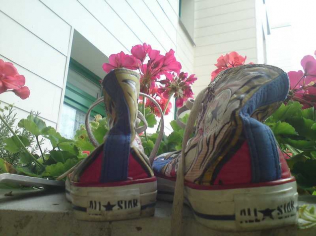 Converse Chucks mit Comicmotiv