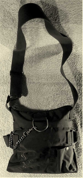 Damen-Umhänge-Tasche schwarz 