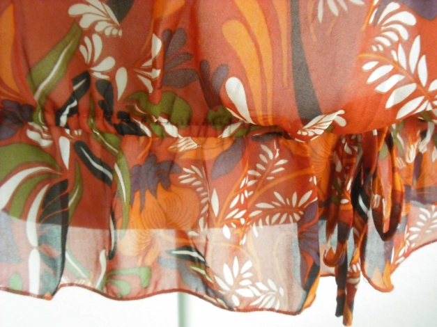 Transparente Bluse, gemustert, sommerlich