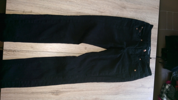 schwarze Only-Jeans, Skinny low Jolina