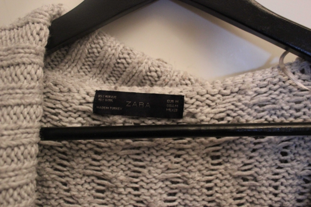zara cardigan