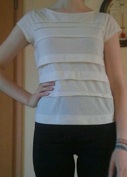 Schönes weißes, nude Shirt von Promod 