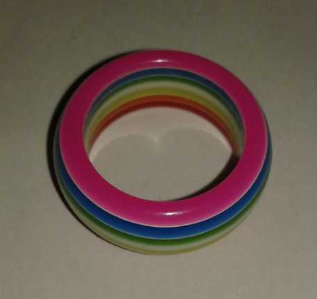 Regenbogen Ring, bunt