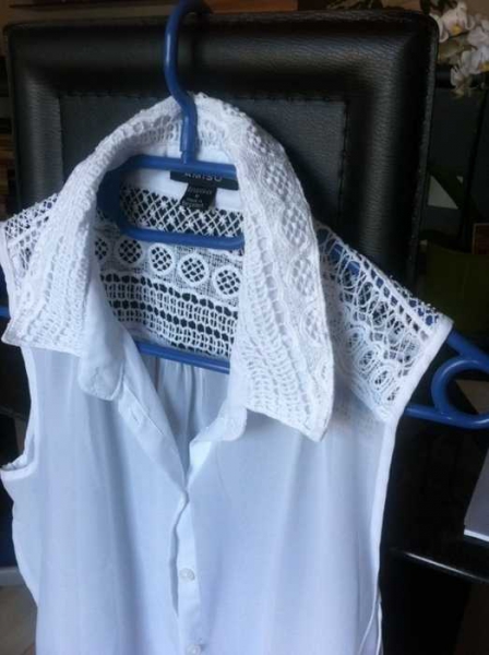 weißes Top transparent