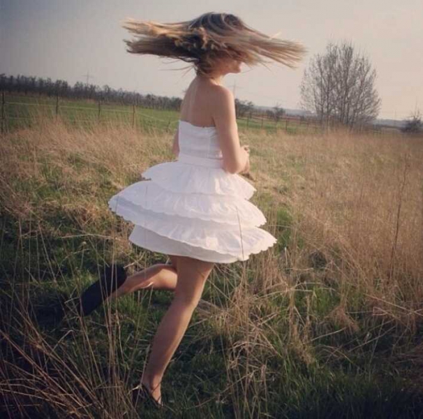 Hollister Kleid weiß