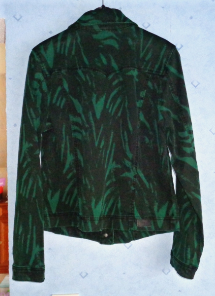 Jeans Jacke Zebra Print 