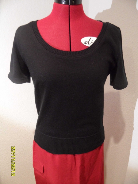 schwarzes Shirt, Original DDR von mülana VEB, Gr, 38 sehr gut erhalten!