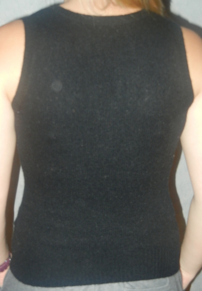 schwarzer Rauten-Pullunder