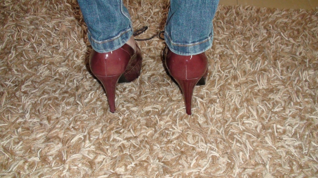 Wein-rote Lackschuhe Gr.39 / OFFICE London