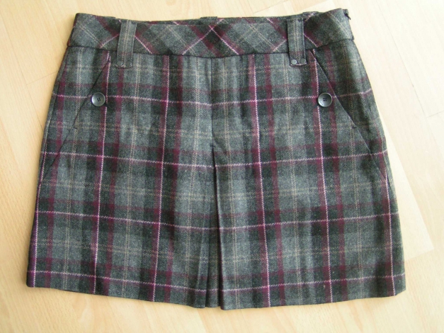 Esprit Mega Falten Woll Rock Stiefelrock Gr.42 Neu 59,90€